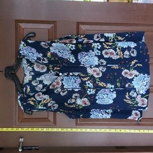 Beautiful silk blue tank top